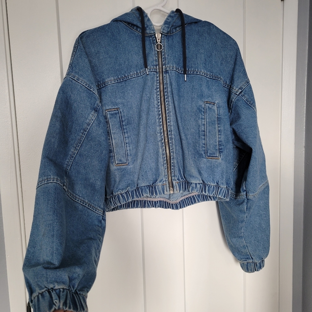 BDG Denim bomber jacket